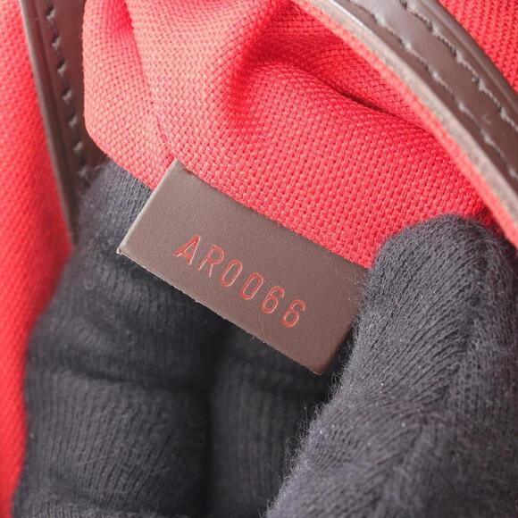 LOUIS VUITTON Authentic Brown Damier Leather Tote Bag - Picture 5 of 12